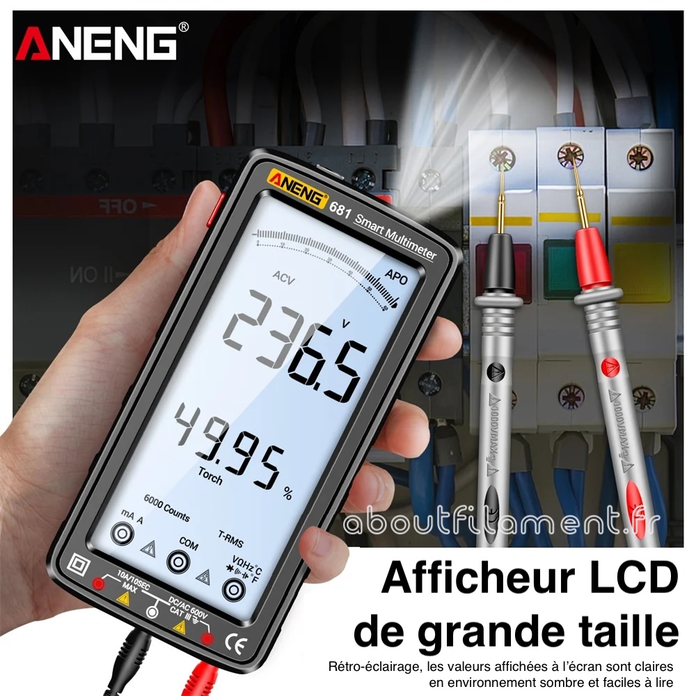 Multimètre Digital Professionnel 681 - ANENG – Image 7